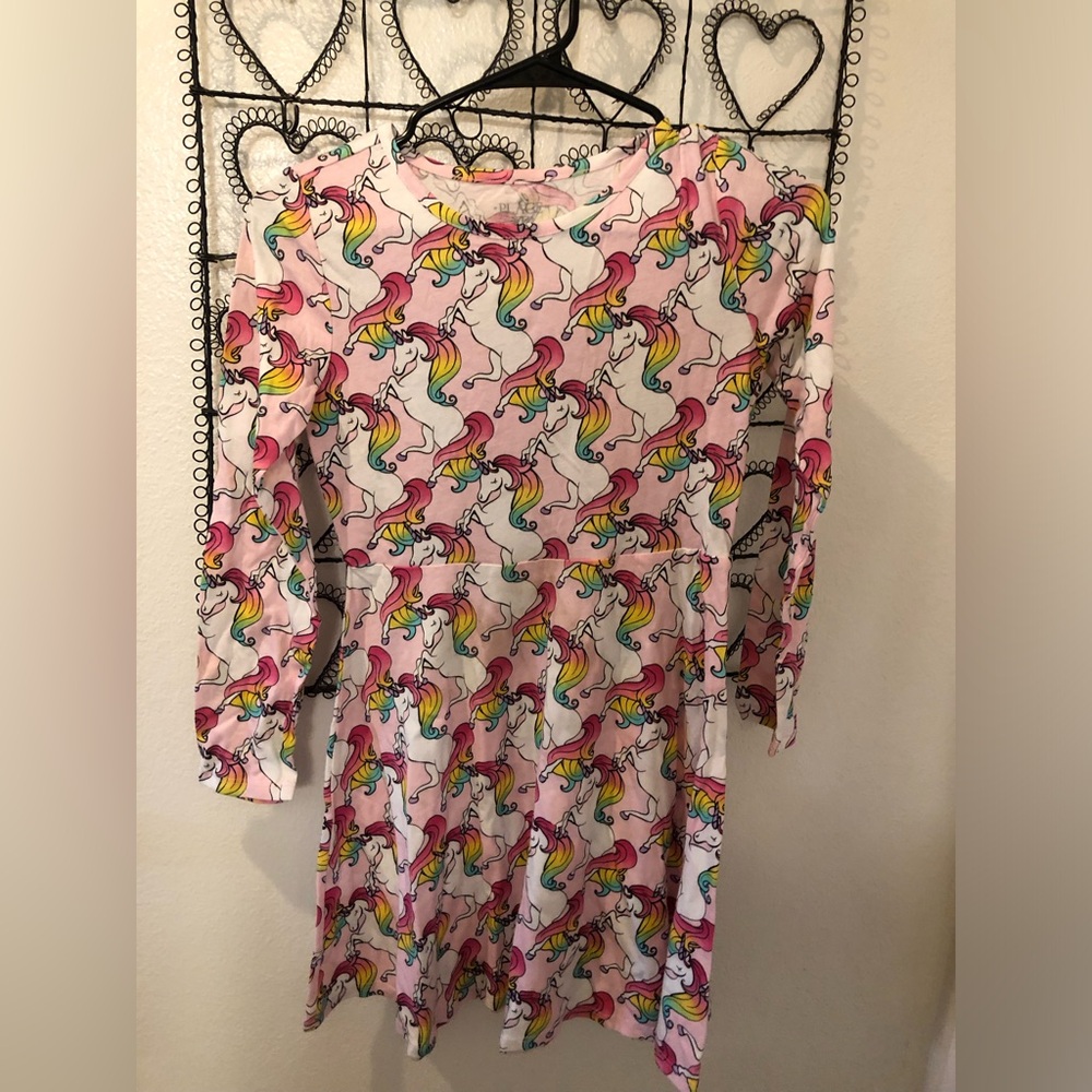 The Children's Place Pink Unicorn Dress